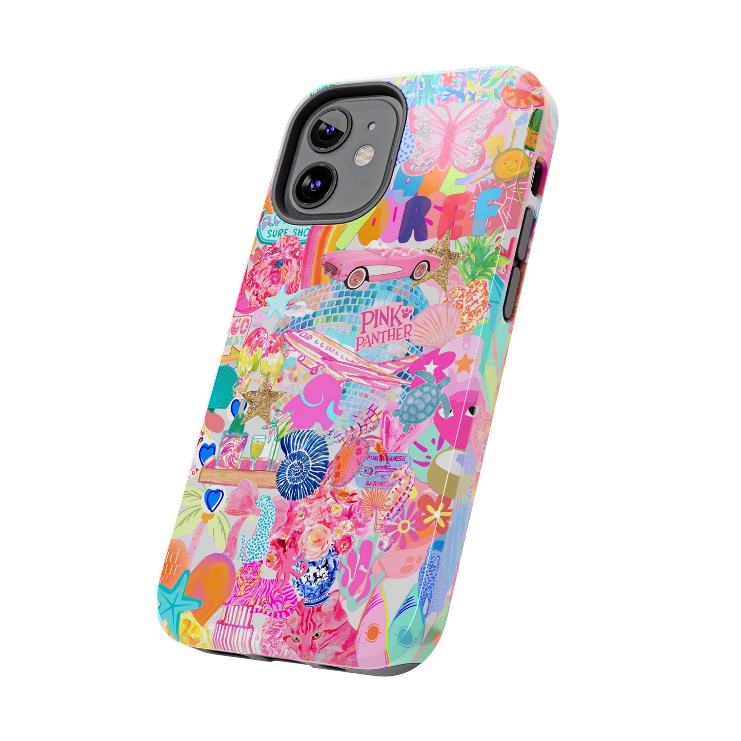 Pink Love Phone Case compatible with iPhone