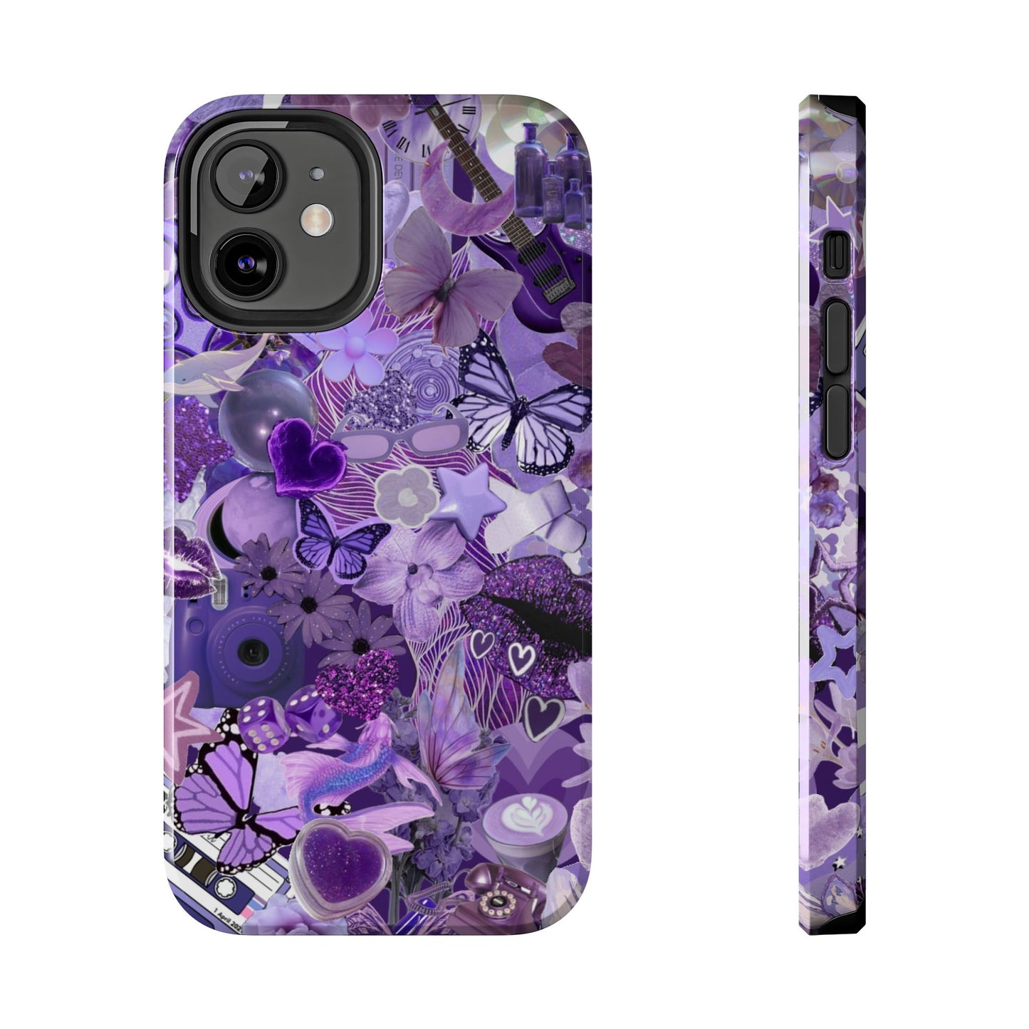 Purple Butterflies Phone Case compatible with iPhone