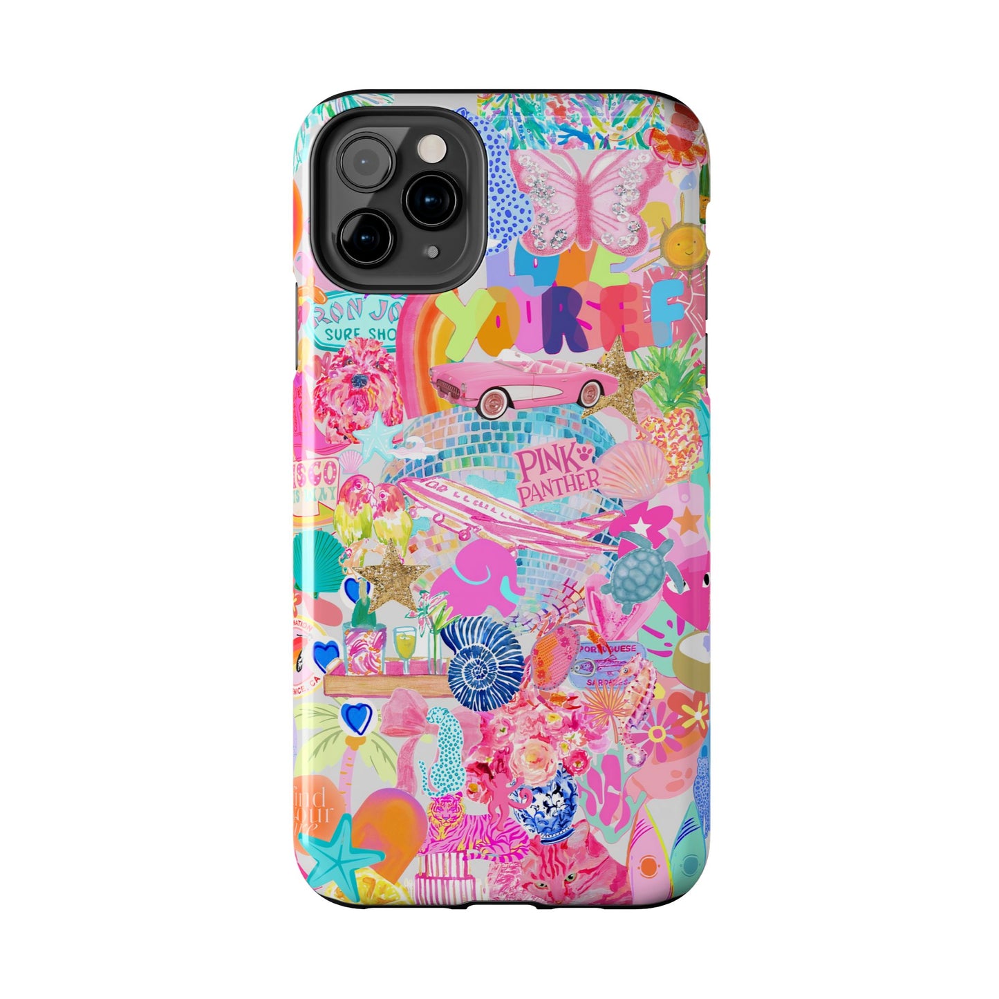 Pink Love Phone Case compatible with iPhone