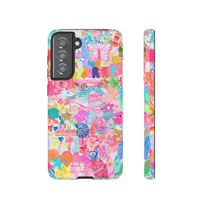 Pink Love Phone Case compatible with Samsung