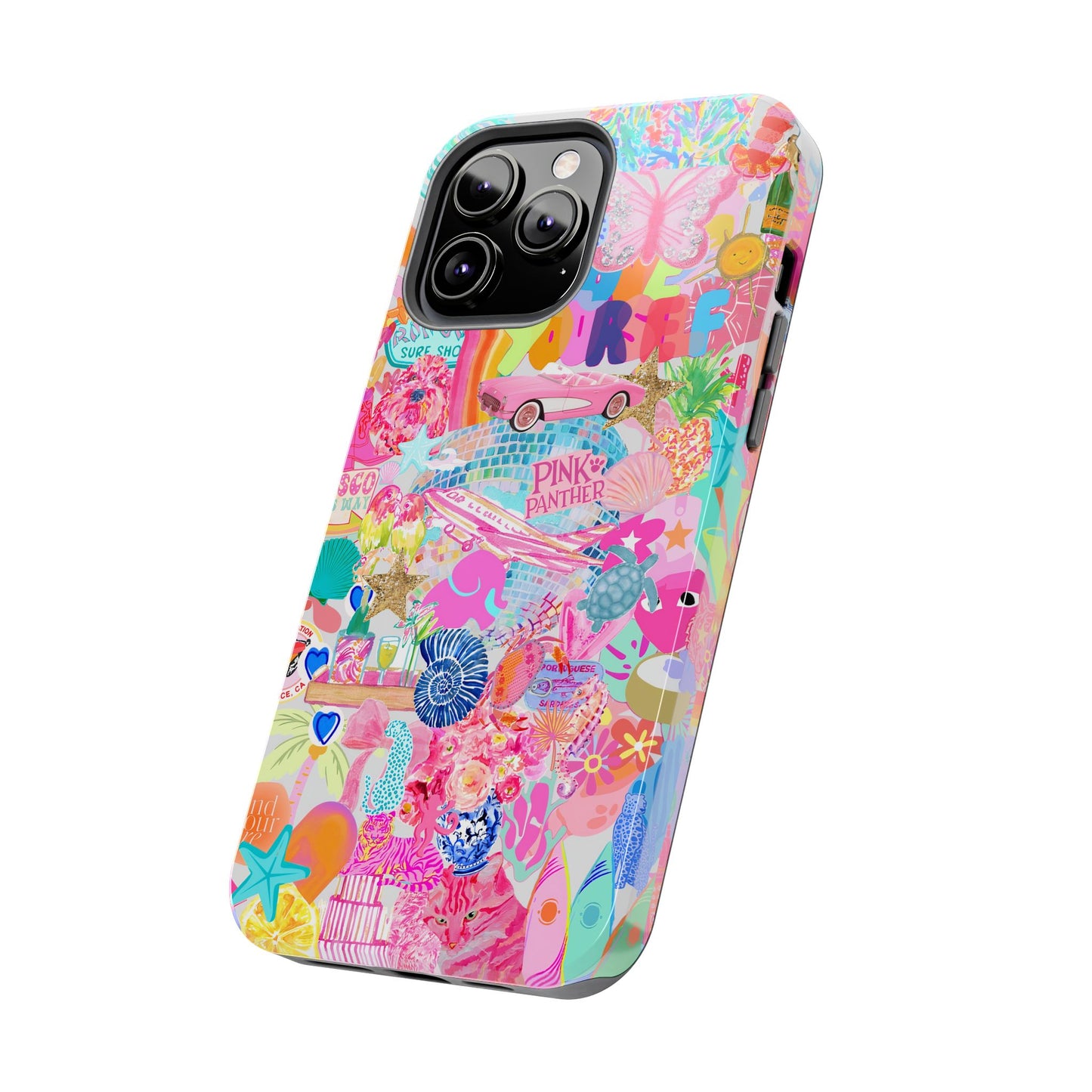 Pink Love Phone Case compatible with iPhone