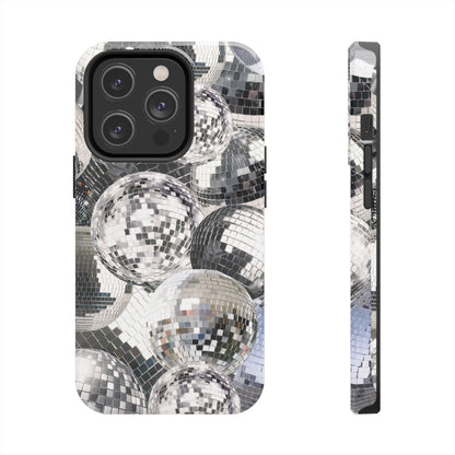 Disco Ball Silver Phone Case compatible with iPhone