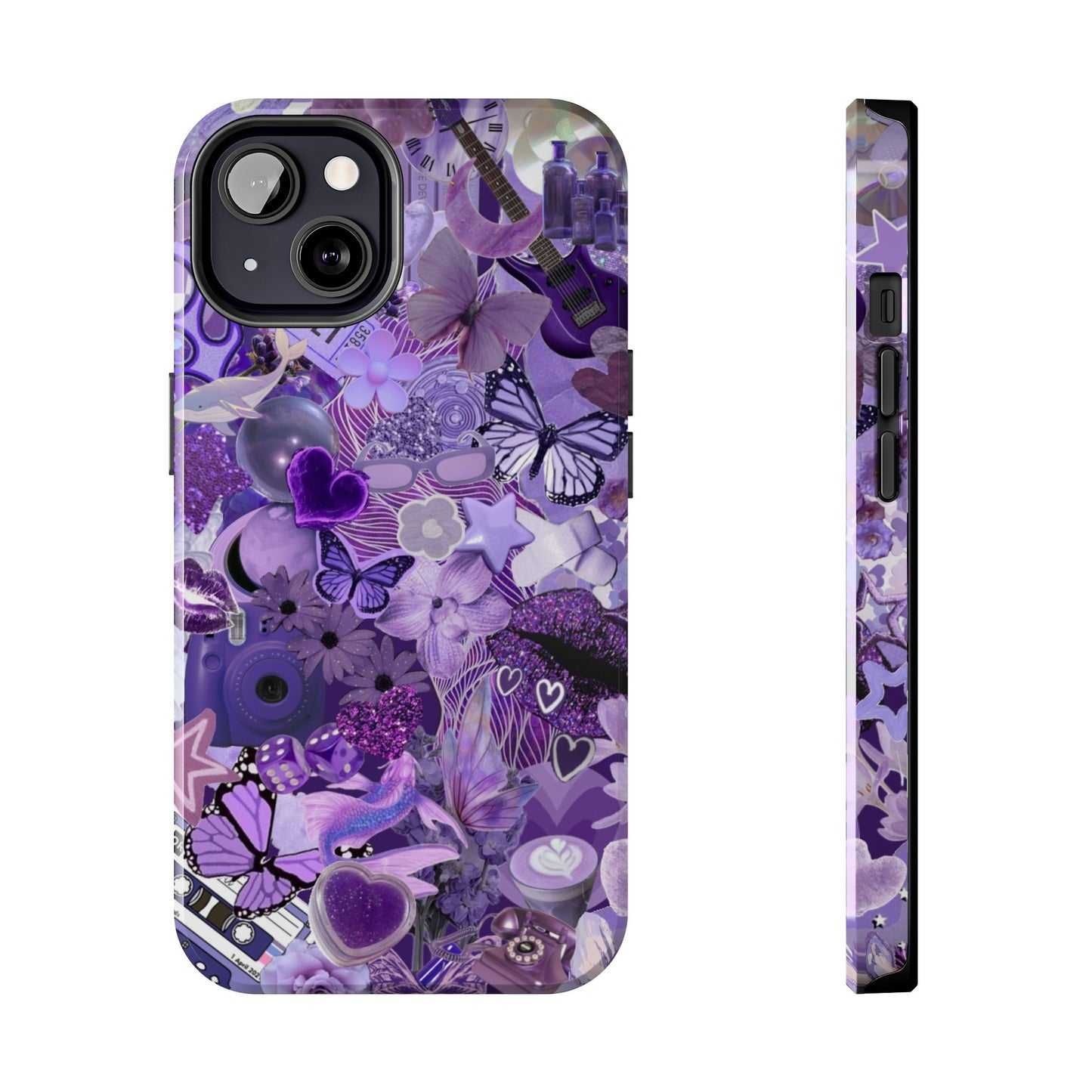 Purple Butterflies Phone Case compatible with iPhone