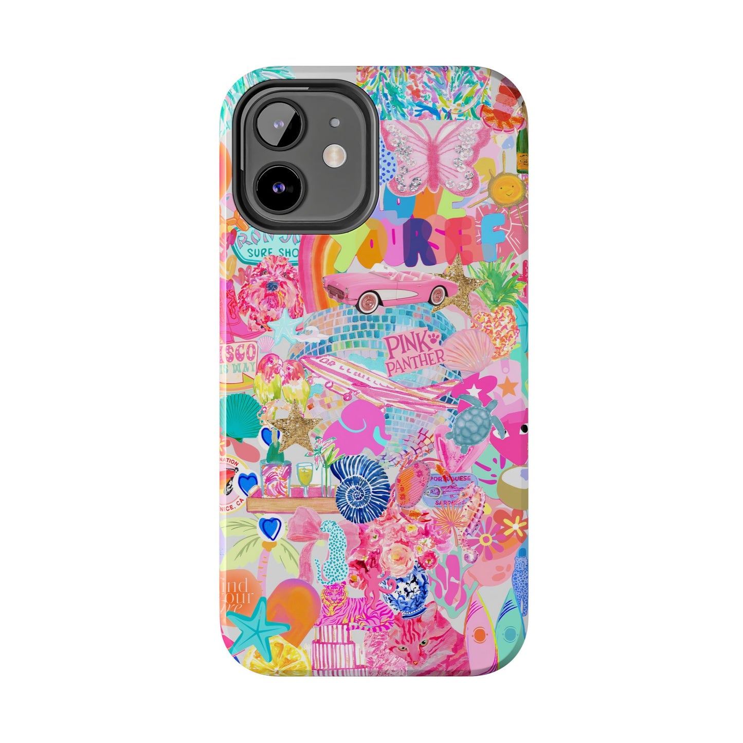 Pink Love Phone Case compatible with iPhone