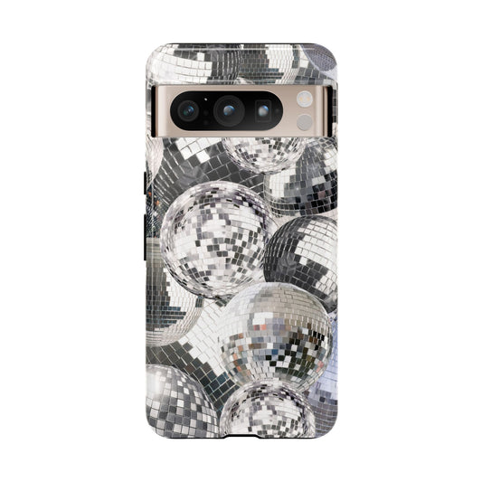 Disco Ball Silver Phone Case compatible with Google Pixel