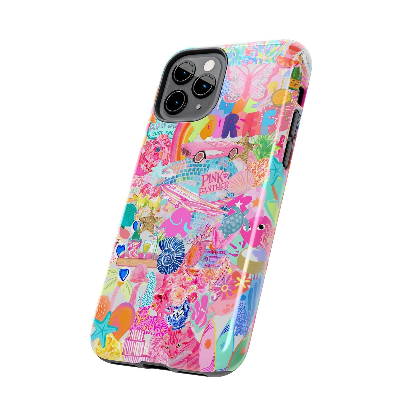 Pink Love Phone Case compatible with iPhone