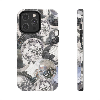 Disco Ball Silver Phone Case compatible with iPhone