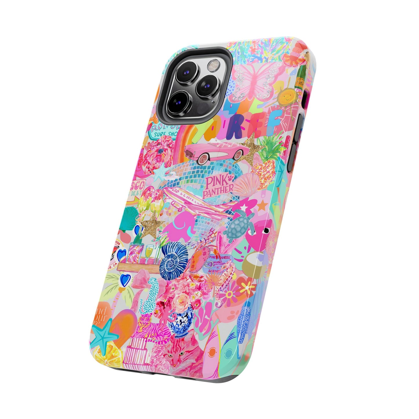 Pink Love Phone Case compatible with iPhone