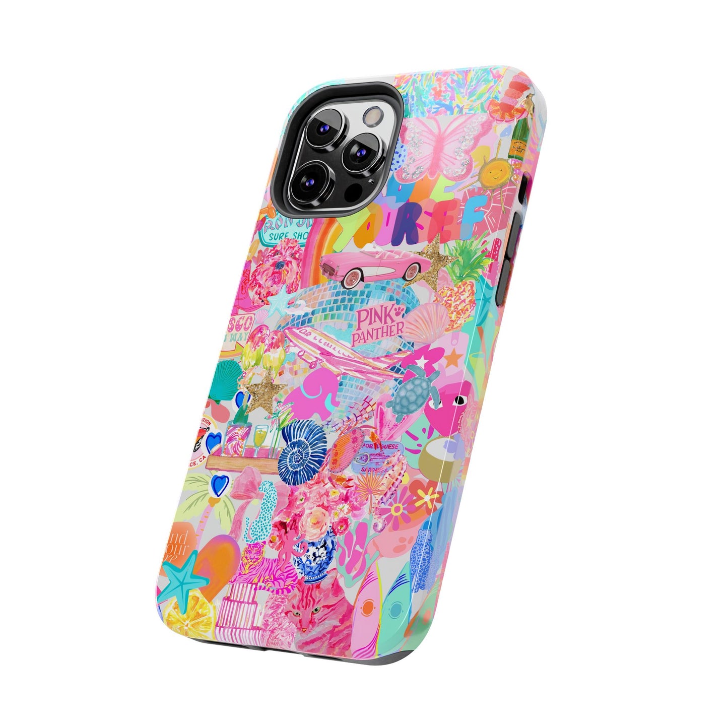 Pink Love Phone Case compatible with iPhone