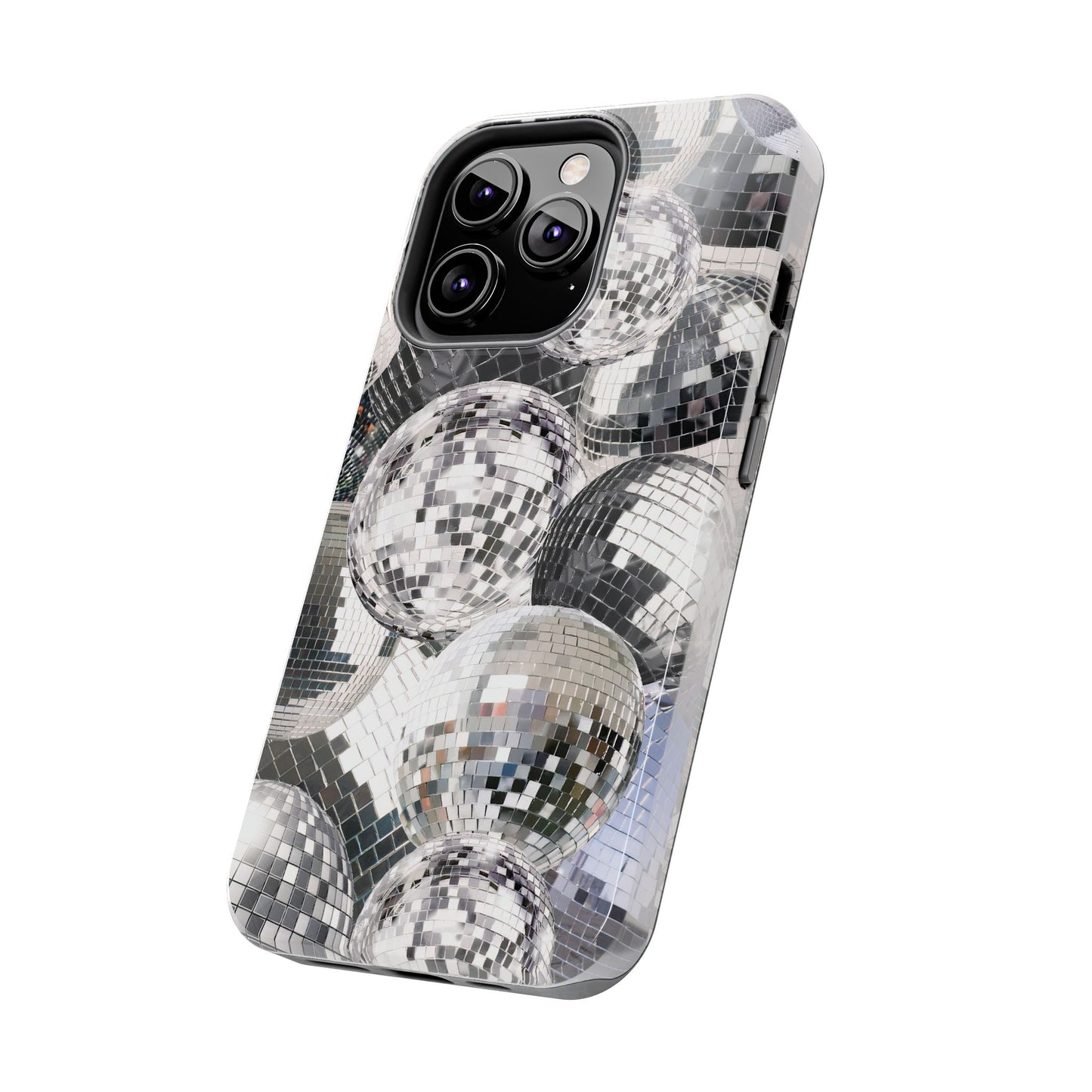 Disco Ball Silver Phone Case compatible with iPhone