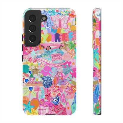 Pink Love Phone Case compatible with Samsung