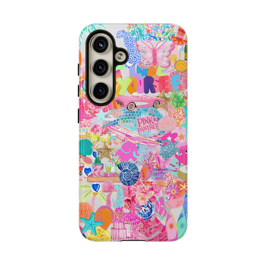 Pink Love Phone Case compatible with Samsung